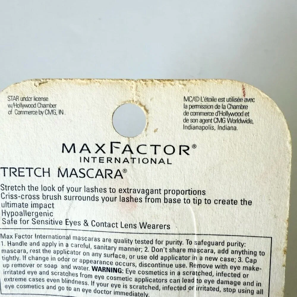 Max Factor STRETCH Rich Black Mascara 301 Sealed Long Looking Eye Lashes